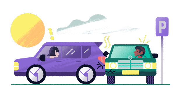 BrandMR-Youtube-Botsing-Parkeerplaats