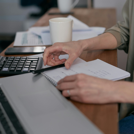 Notitieblok met rekenmachine (square)