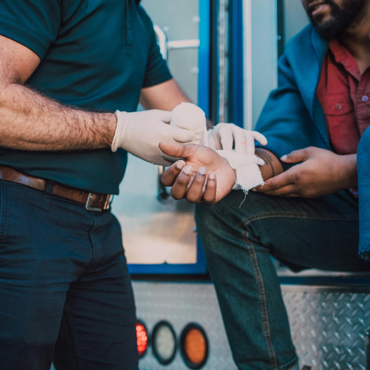 Verband om arm (square)